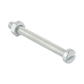 GAMMA metaalschroef cilinderkop met moer verzinkt 5x16 mm 15 stuks