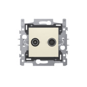 Niko stopcontact TV en FM EDU cream