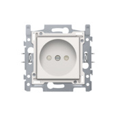 Niko stopcontact 2-polig zonder aarding 21 mm wit