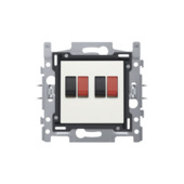 Niko luidsprekeraansluiting 2-voudig wit