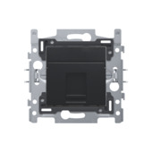 Niko stopcontact 1x UTP Cat 6 Intense Matt Black