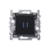 Niko stopcontact 2x USB Intense Matt Black