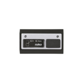 Niko beldrukknop aluminium-zwart 12 V