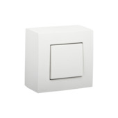 Niko opbouwschakelaar 2-polig wit
