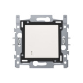 Niko 2-polige controleschakelaar wit