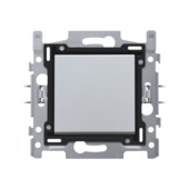 Niko kruisschakelaar zilver