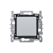 Niko drukknop zilver