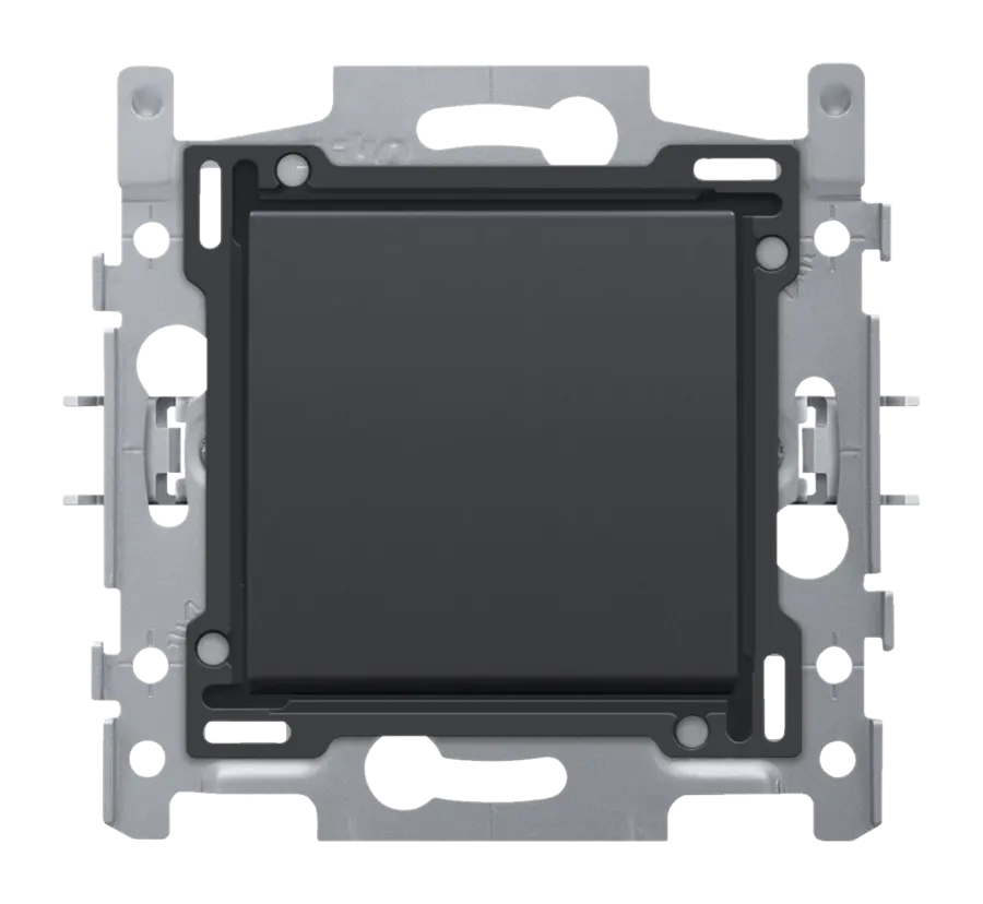 Interrupteur unipolaire Niko anthracite