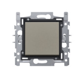 Niko kruisschakelaar brons