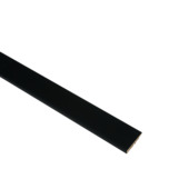 Plint Model Recht Zwart 240 x 12 x 1,4 cm