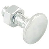 Boulon TRCC avec écrou GAMMA M06x20 zingué 8 pièces