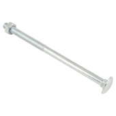 GAMMA slotbout met moer M10x180 mm verzinkt 2 stuks