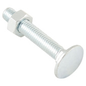 GAMMA slotbout met moer M8x50 mm verzinkt 6 stuks