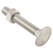 GAMMA slotbout met moer M8x50 mm inox 6 stuks