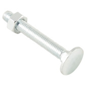 GAMMA slotbout met moer M8x60 mm verzinkt 20 stuks