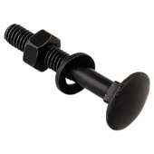 Boulon TRCC Blackline noir M6x40 +écrou et rondelle 5 pièces