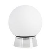 Lampe de table Lutec Connect Globe noir 20 cm lumière blanche et colorée