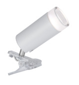 Spot à pince Lutec Connect Klipa blanc lumière blanche et colorée