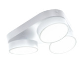 Plafonnier 3 spots Lutec Connect Stanos 24 W blanc 22 cm