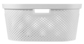 Curver Infinity Dots wasmand 40 liter wit