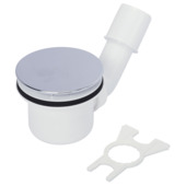 Sanivesk douchebakafvoer 90 mm afvoer 40-50 mm wit