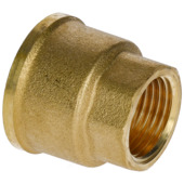 Sanivesk recht verloop draad 3/4"F x 1/2"F messing
