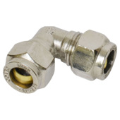 Sanivesk knelkoppeling knie 10x10 mm chroom