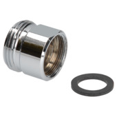 Sanivesk overgang recht draad M22Fx3/4"M chroom