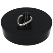 Sanivesk plugstop kunststof met triangel 40,5 mm zwart
