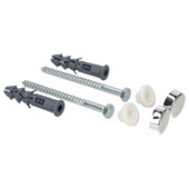 Sanivesk potschroeven chroom 2 stuks