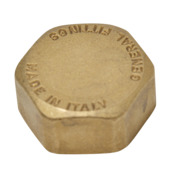 Sanivesk eindstop draad 3/8"F messing