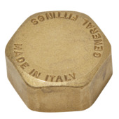 Sanivesk eindstop draad 3/4"F messing