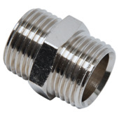 Sanivesk recht draad 1/2"M x 1/2"M chroom