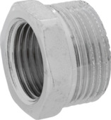 Sanivesk verloop recht draad 3/4"Mx1/2"F chroom