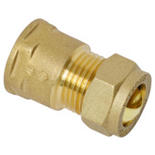 Raccord bicône/fileté droit Sanivesk 15 mm x 1/2"F laiton