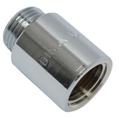 Sanivesk kraanverlengstuk 1/2"F x 1/2"M 30 mm chroom