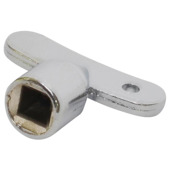 Sanivesk sleutel voor tapkraan chroom 4pp