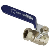 Sanivesk kogelkraan hendel 3/8"F x 3/8"F chroom