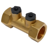 Sanivesk keerklep EA controleerbaar met aftap knelkoppeling 15 mm