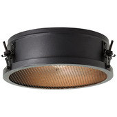 Brilliant plafondlamp Zois E27 zwart