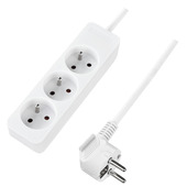 Bloc multiprises 3 prises blanc 1,5 m