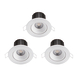 Spots LED à encastrer Philips Abrosa 3x 9W 2700K blanc