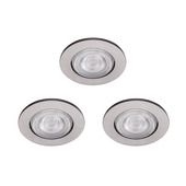 Philips inbouwset LED Taragon 3x4,5W nikkel 2700K