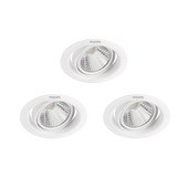 Spots LED à encastrer Philips Pomeron SceneSwitch 3x 5W 2700K blanc