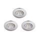 Spots salle de bain LED à encastrer Philips Dive 3x 5,5W chromé réflecteur