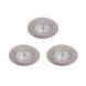 Spots salle de bain LED à encastrer Philips Dive 3x 5,5W nickel réflecteur