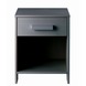 WOOOD nachtkast Dennis 39x36x52 cm grenen staalgrijs gelakt