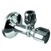 Schell 4906 hoekstopkraan haaks - lange moer en rozet 3/8"M x ø10 chroom