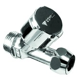 Schell 5901 stopkraan recht - korte moer zonder rozet 1/2"M x ø10 chroom