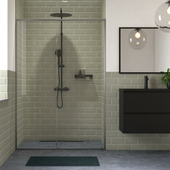 Sealskin schuifdeur voor nis Contour 120x200 cm helder glas/mat grijs